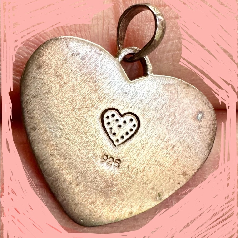 Stella & Dot Sterling Silver Heart & Birth Stones Charms - Picture 5 of 5